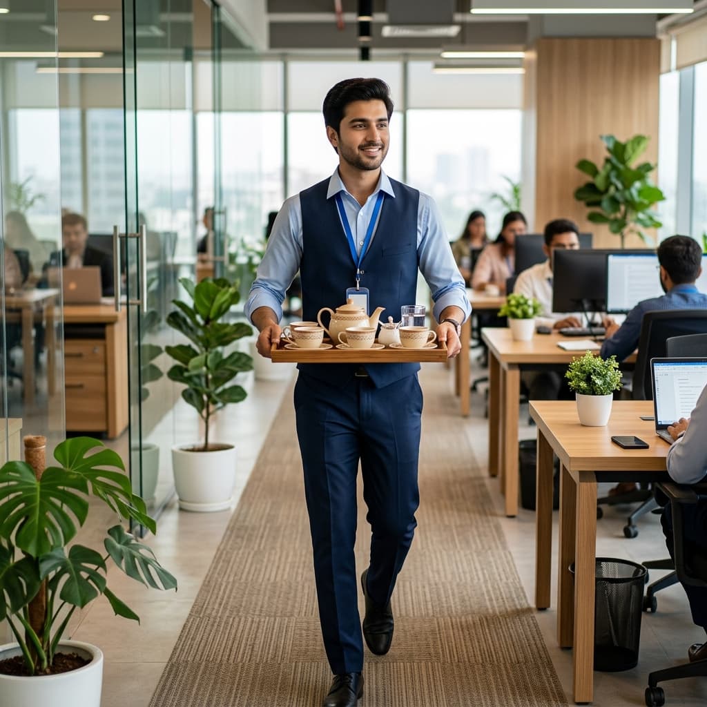 Verified office boy at work on Aya Sir G!