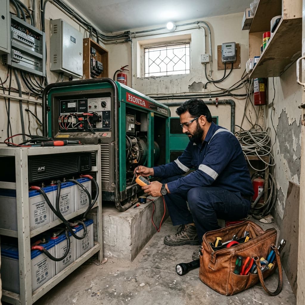 Verified UPS and Generator technician on duty on Aya Sir G!